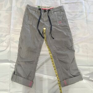 American‎ Eagle Womens Baggy Pants Drawstring Cuffed Hem Size 00 Short Y2K VTG